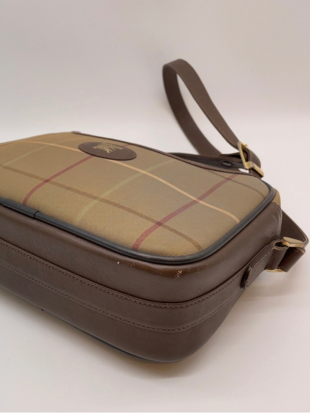Authentic Vintage Burberrys Nova Check Crossbody Shoulder Bag - Picture 4 of 10